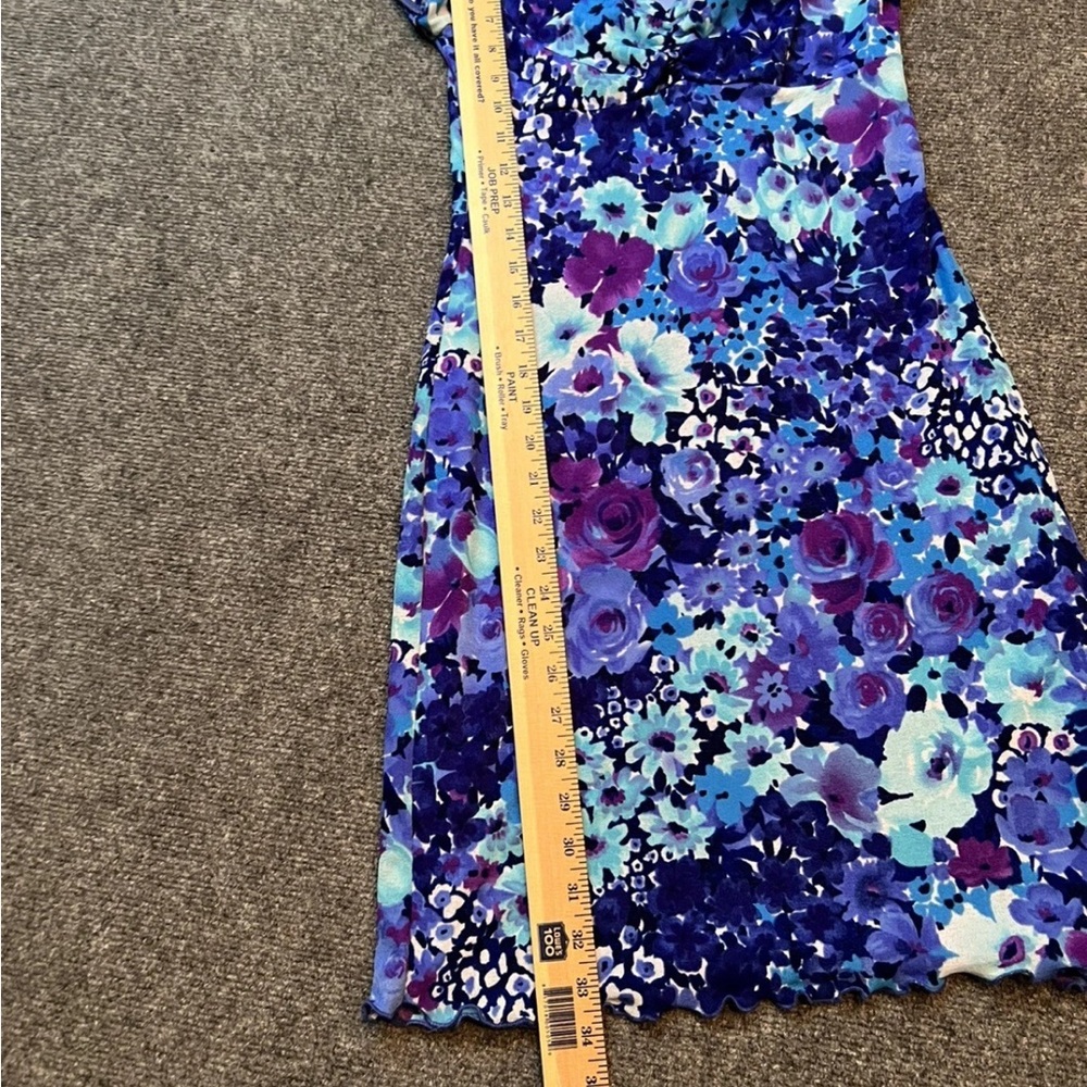 Y2K Vtg California Concepts Dress Juniors Medium Floral Cruise Floral  USA made - Picture 4 of 6